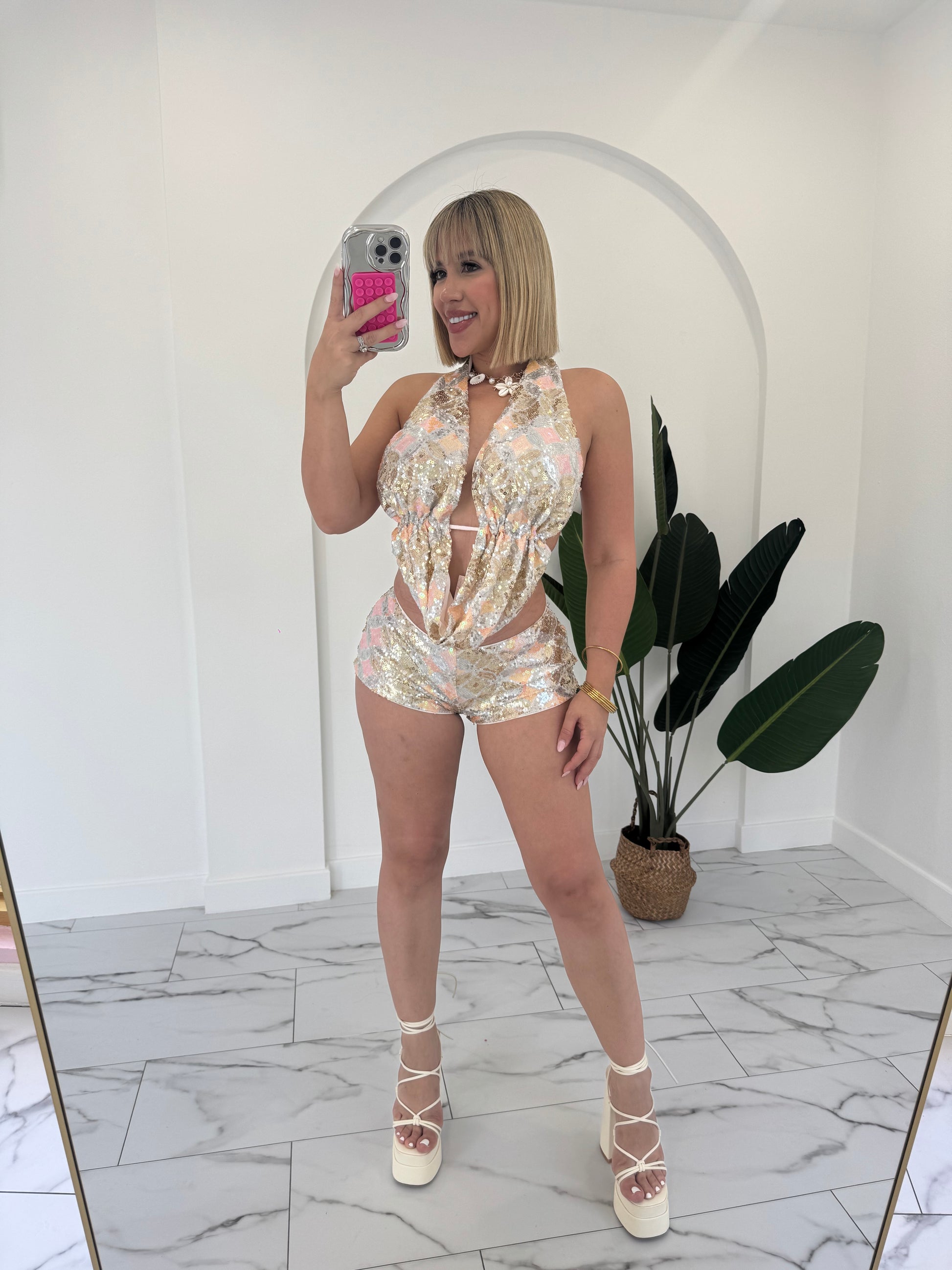 Sexy sequins set