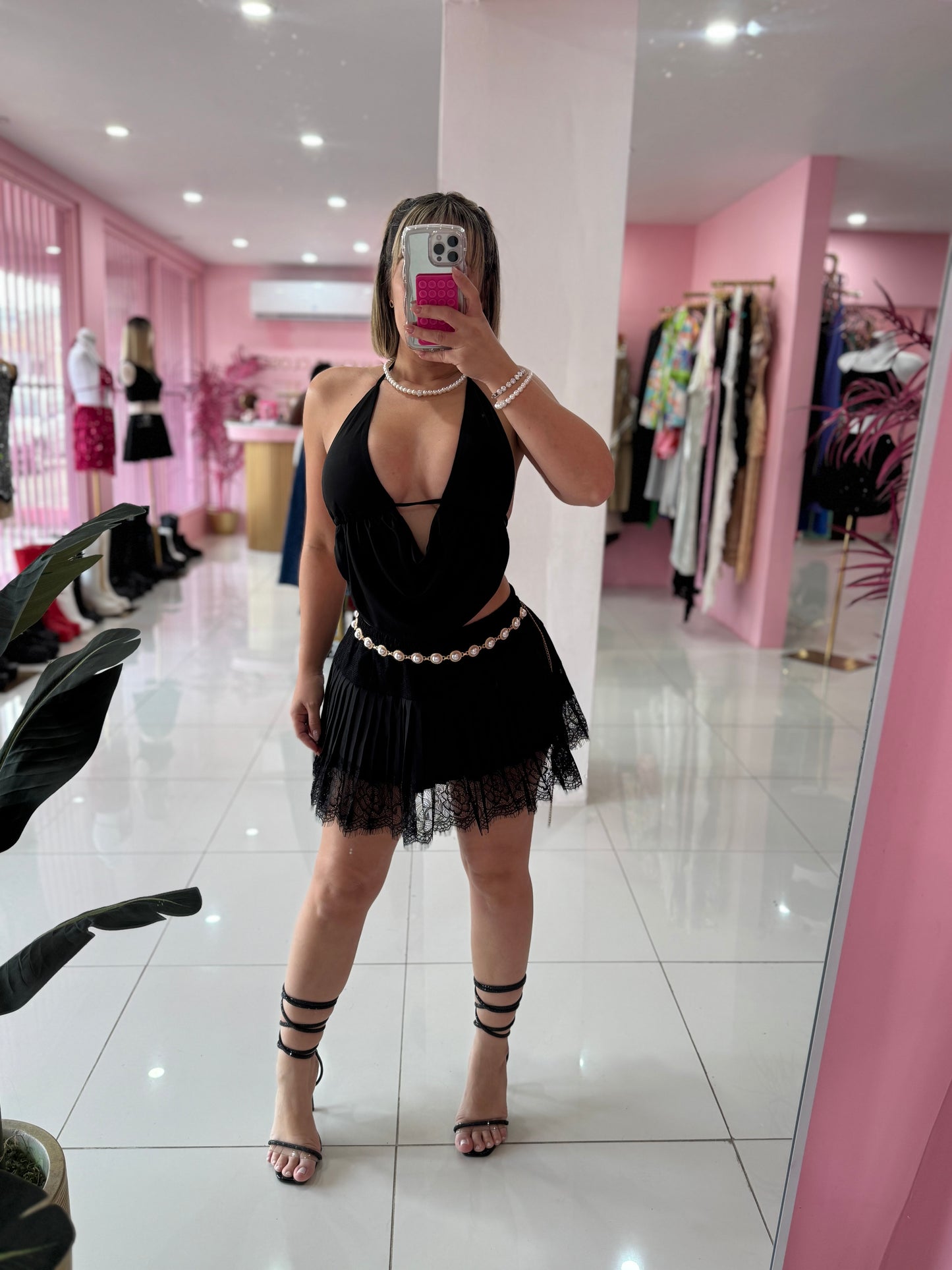 Tenis encaje skort