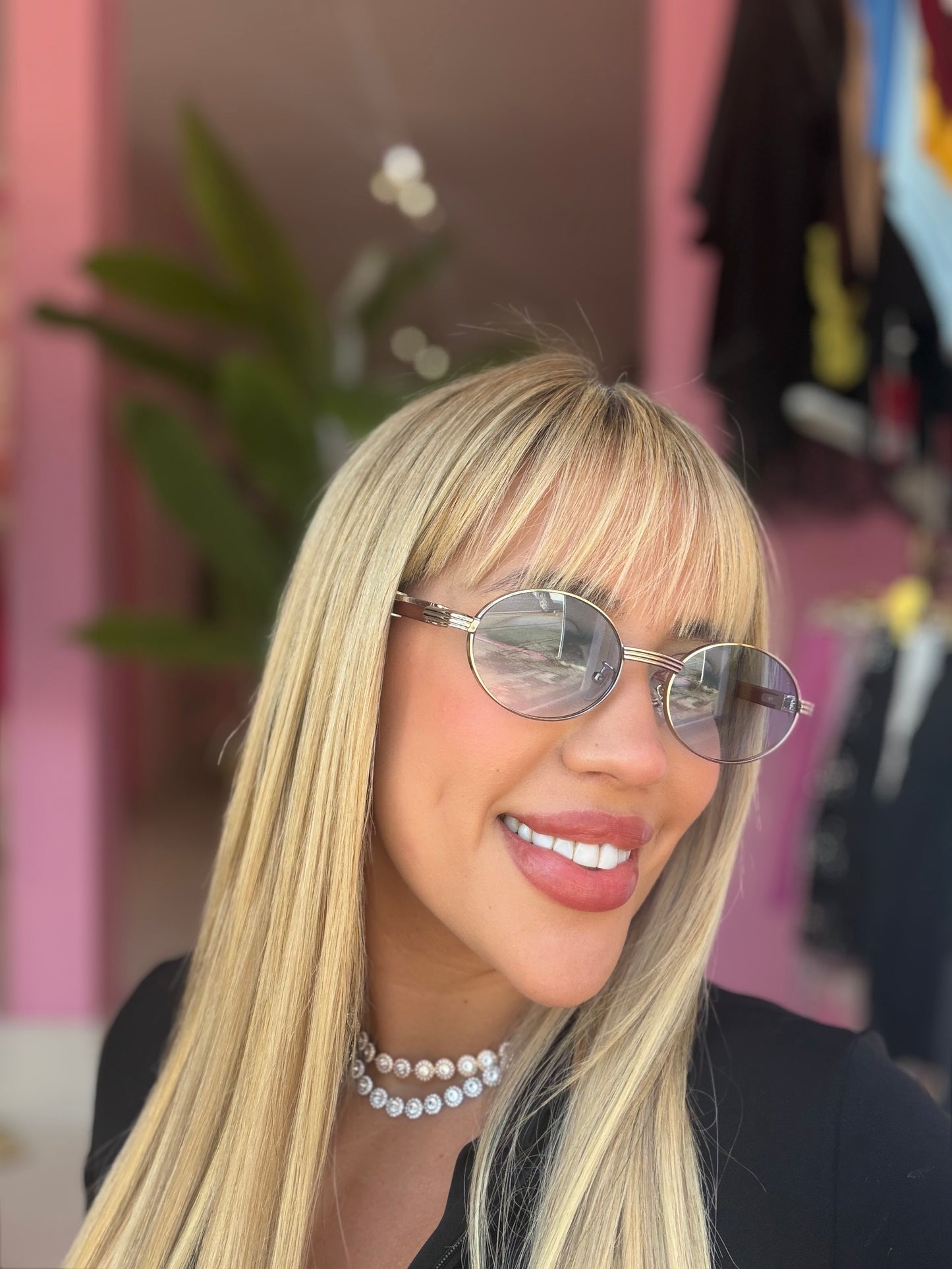 Gafas ovaladas madera