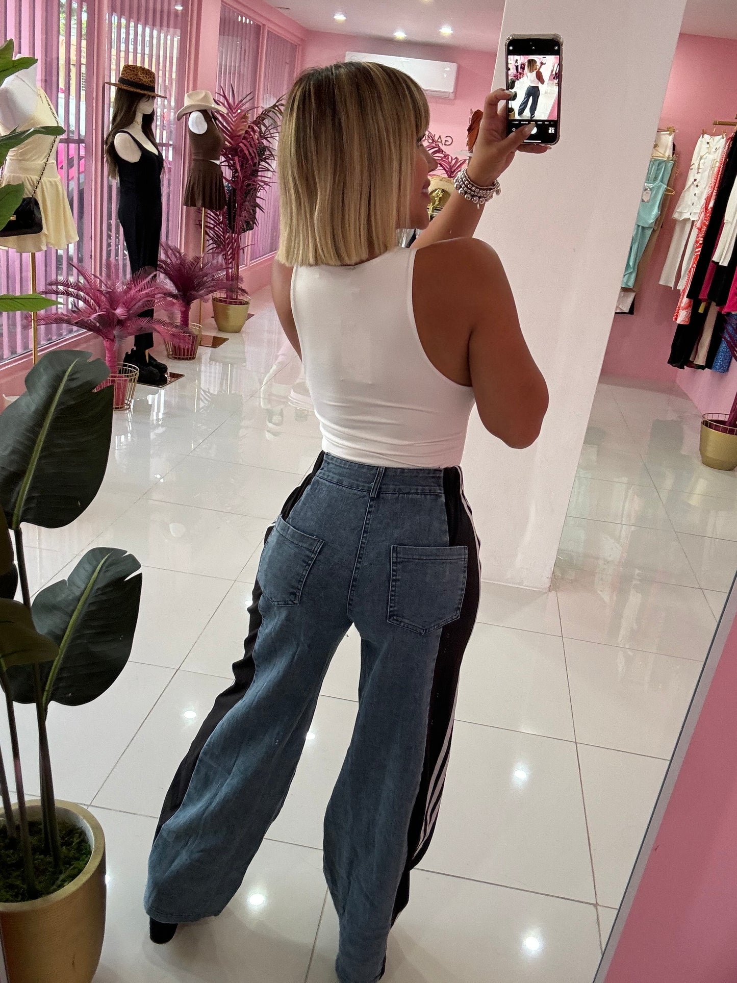Denim Mix Pant