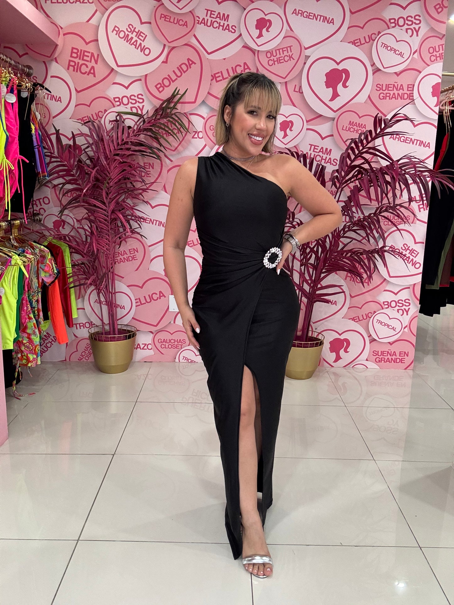 One Shoulder Long Dress