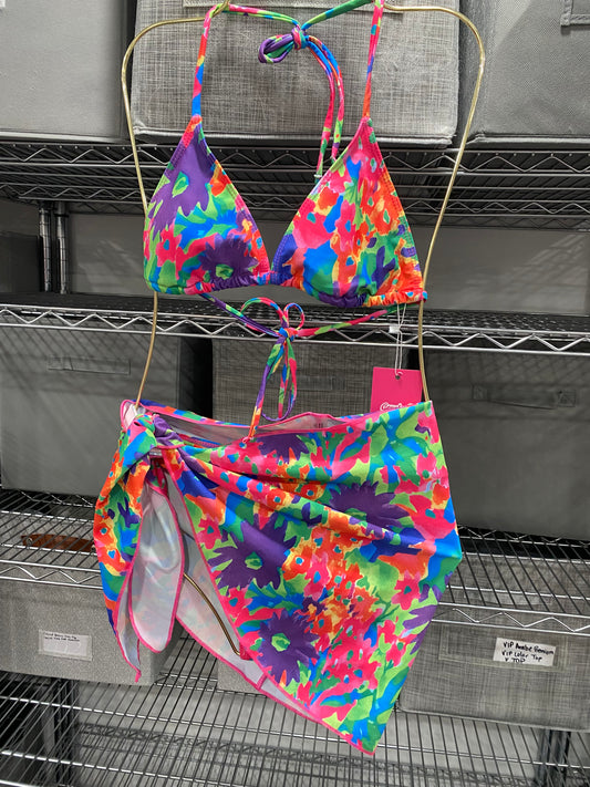 Acuarela Flower Bikini Set