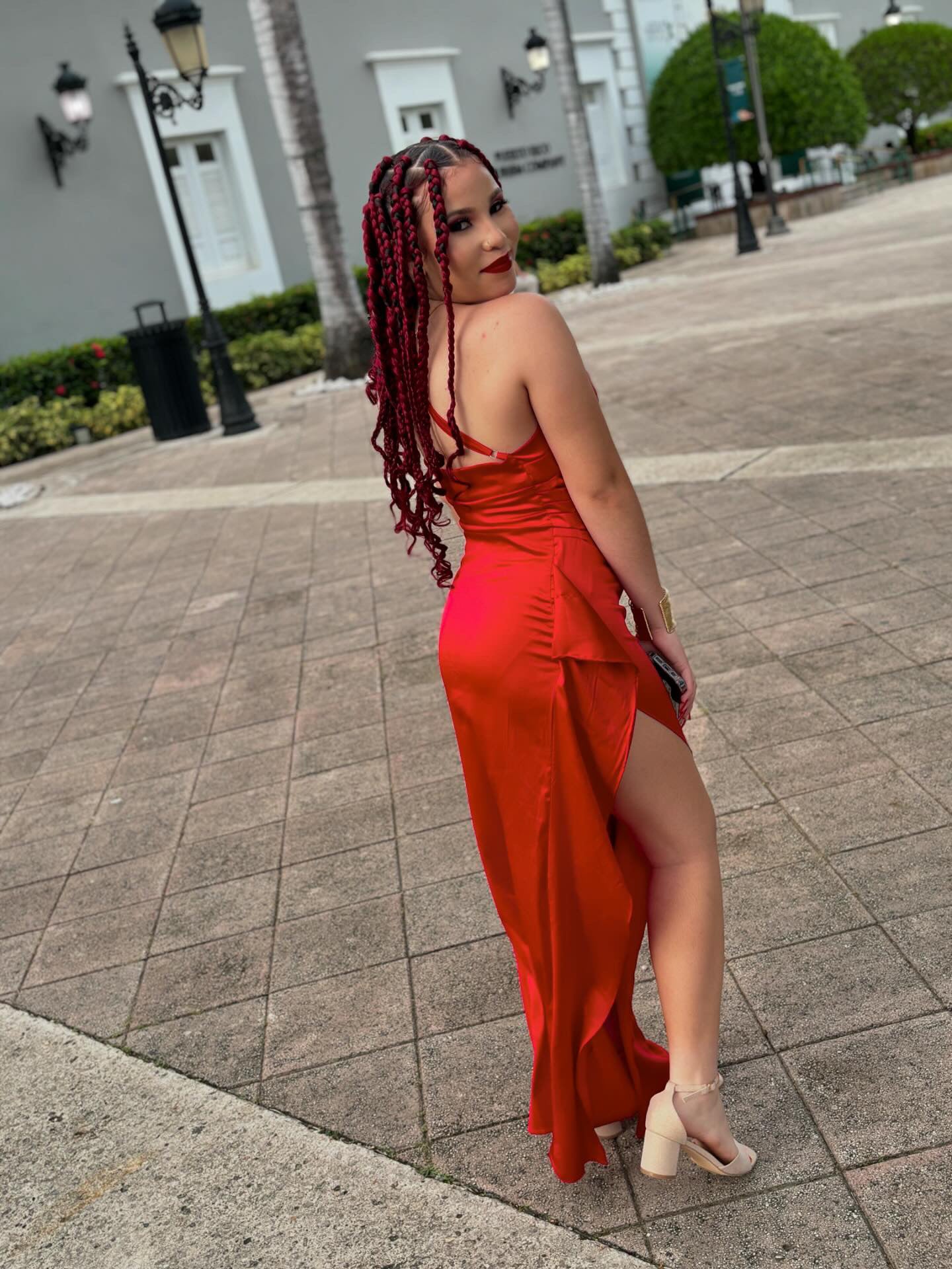 Elegant satin Dress