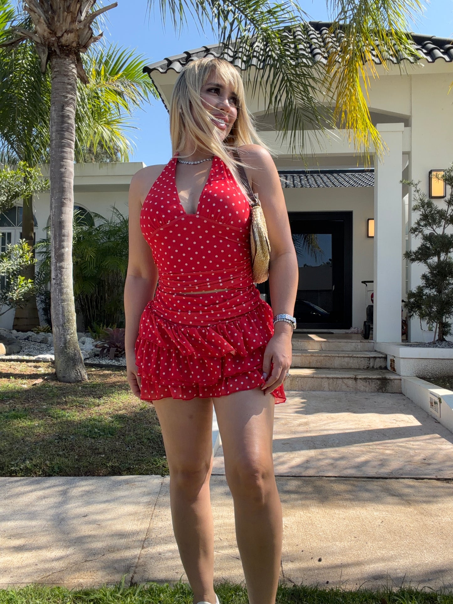 Polka Dot skort set