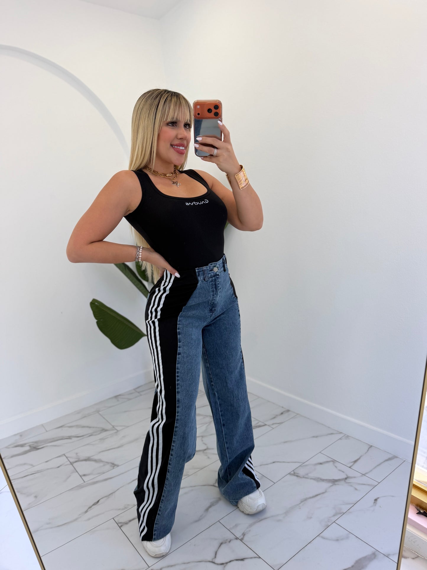 Denim casual pant