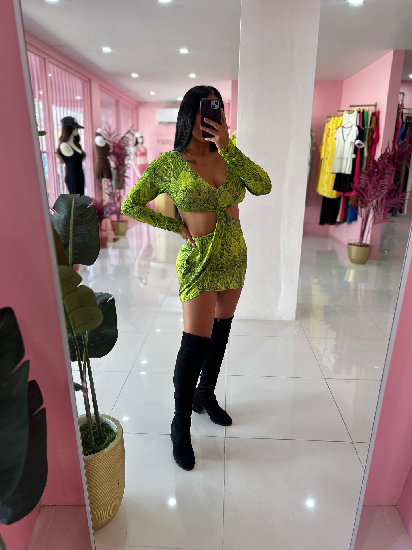 Green Néon Dress (Medium)