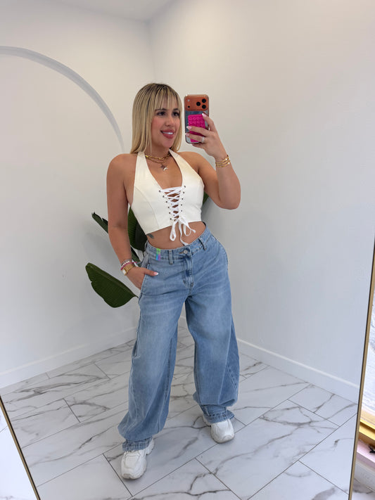 Vibrant Baggy Jean