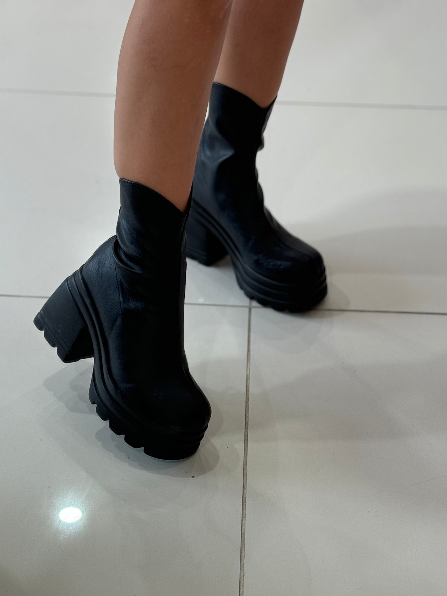 Leather Sock Plataforma