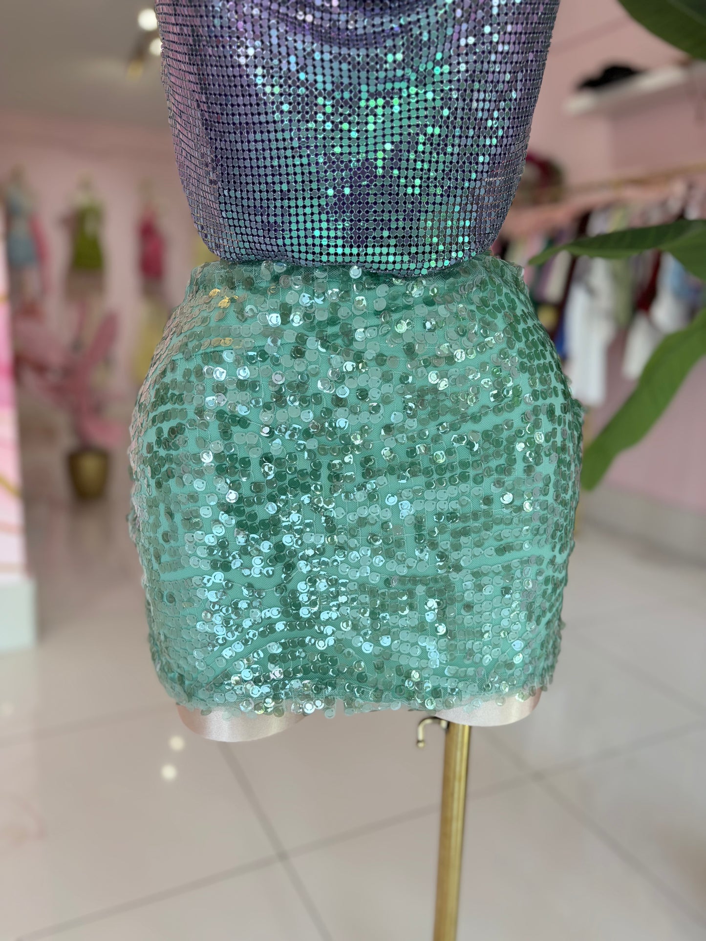 Sequins colors Skirt