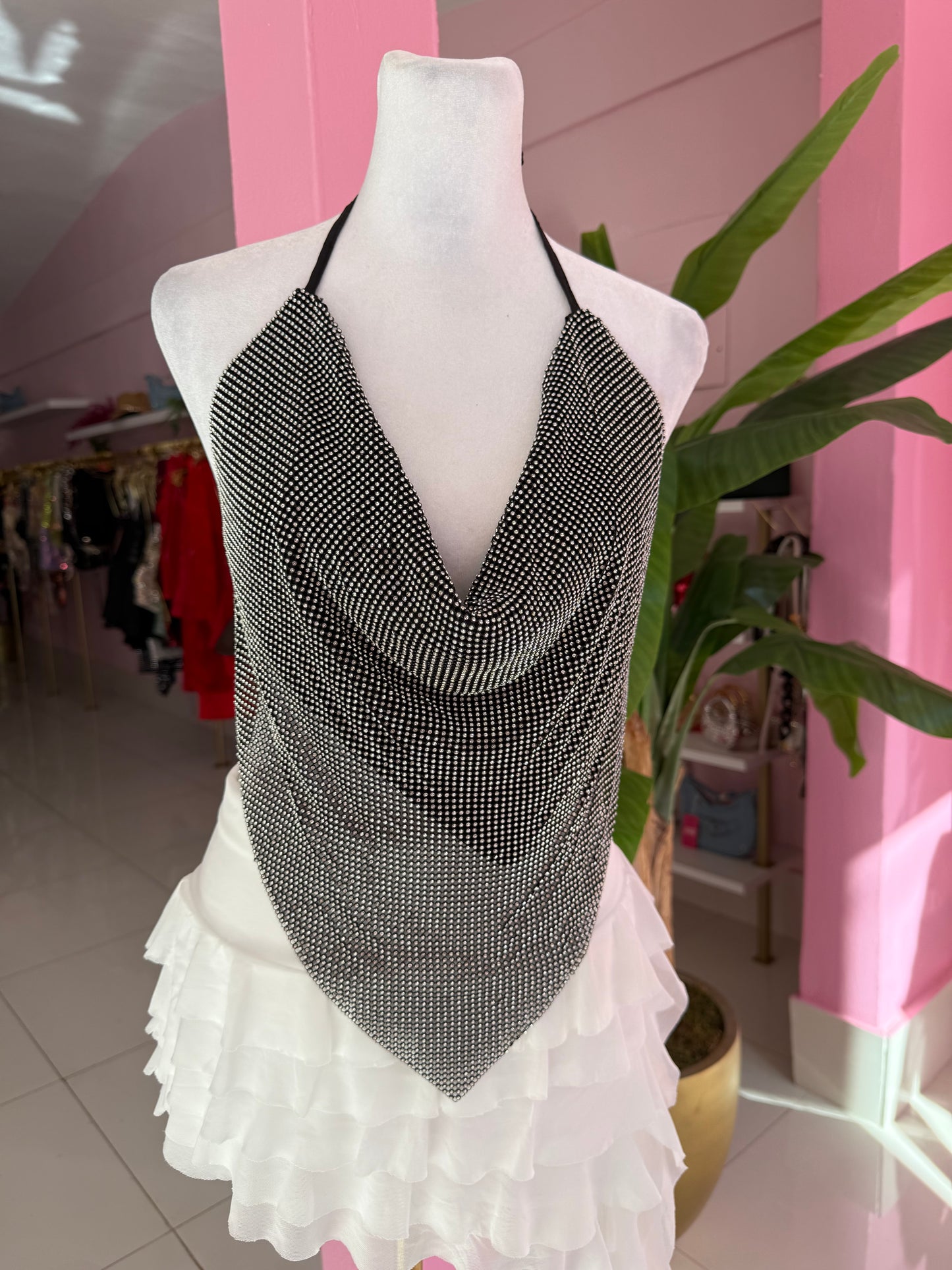 Arabe Halter Diamante
