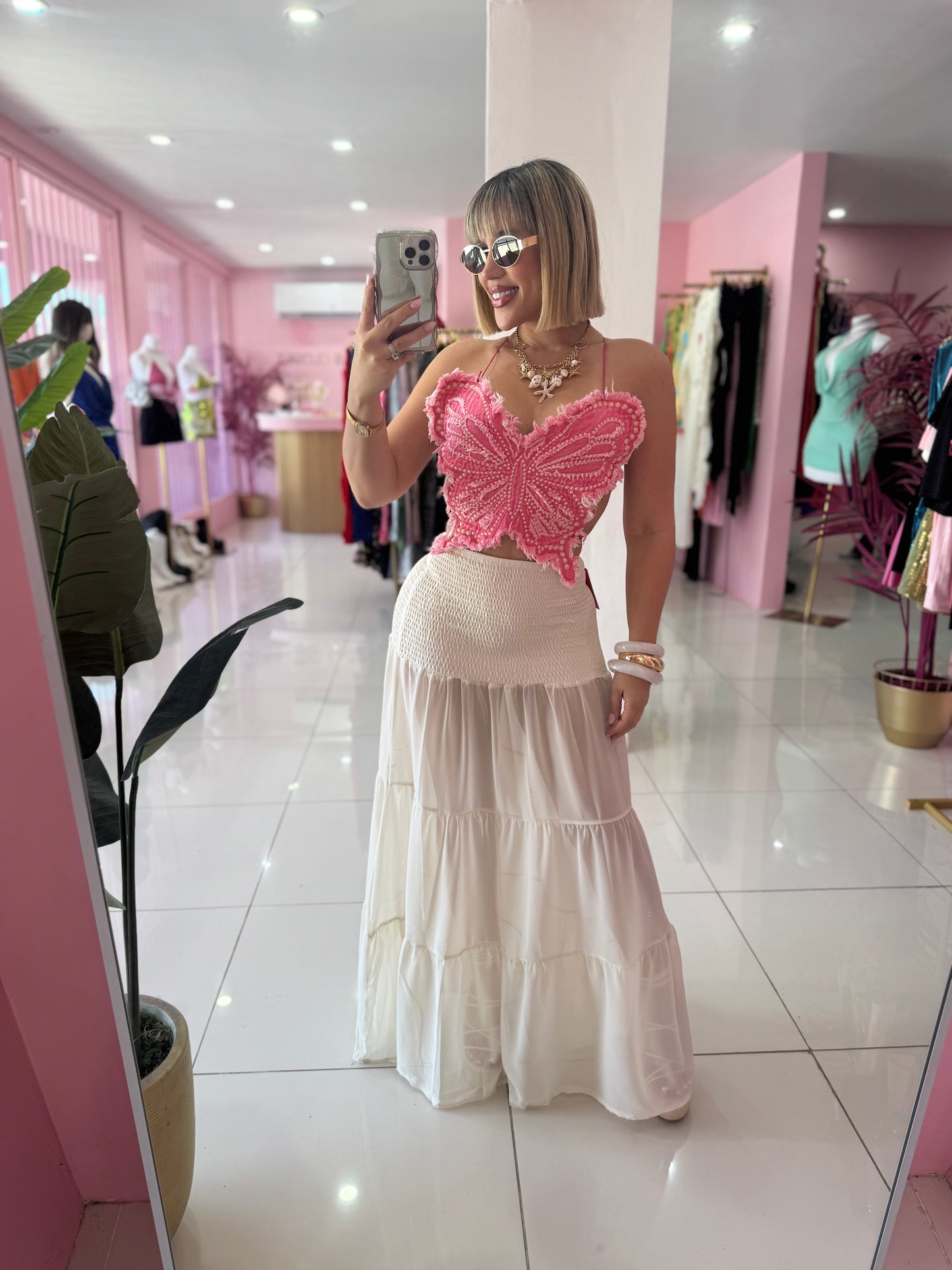 Mariposa Pink Top