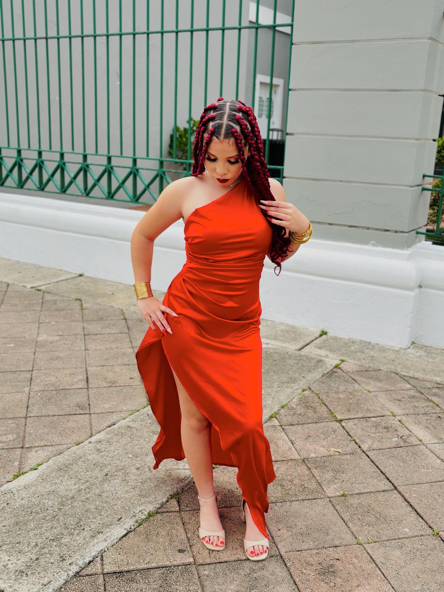 Elegant satin Dress