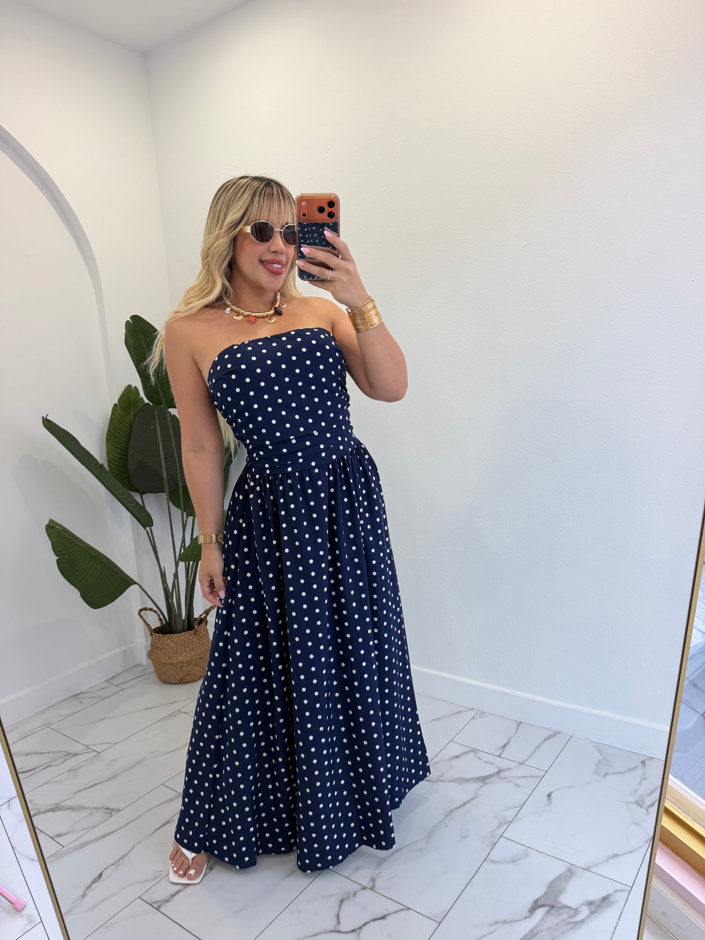Maxi dot dress