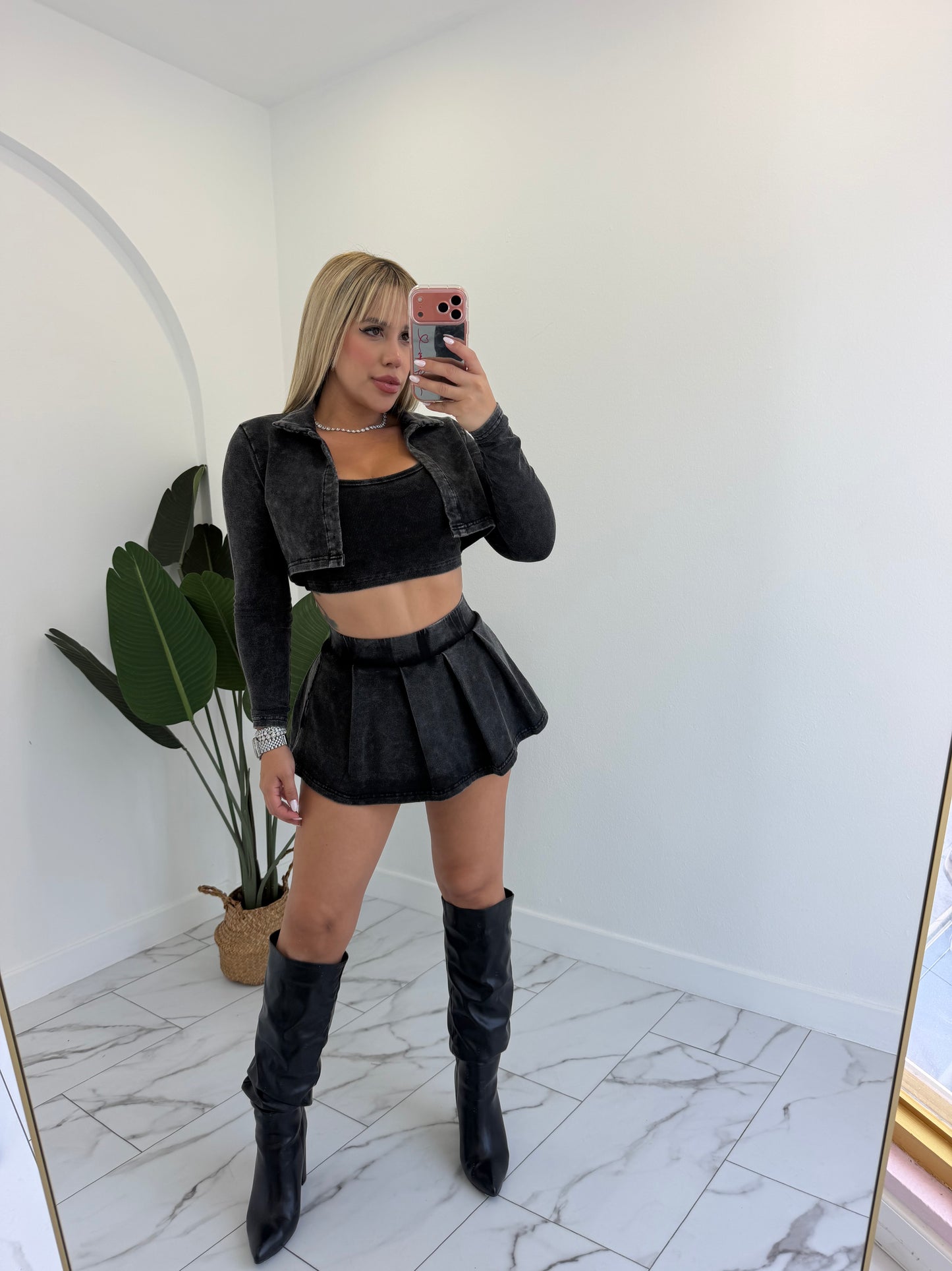 Marmol Skort Jacket Set (3 piezas) (Copy)