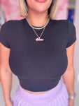 Tshirt Basic Crop Top