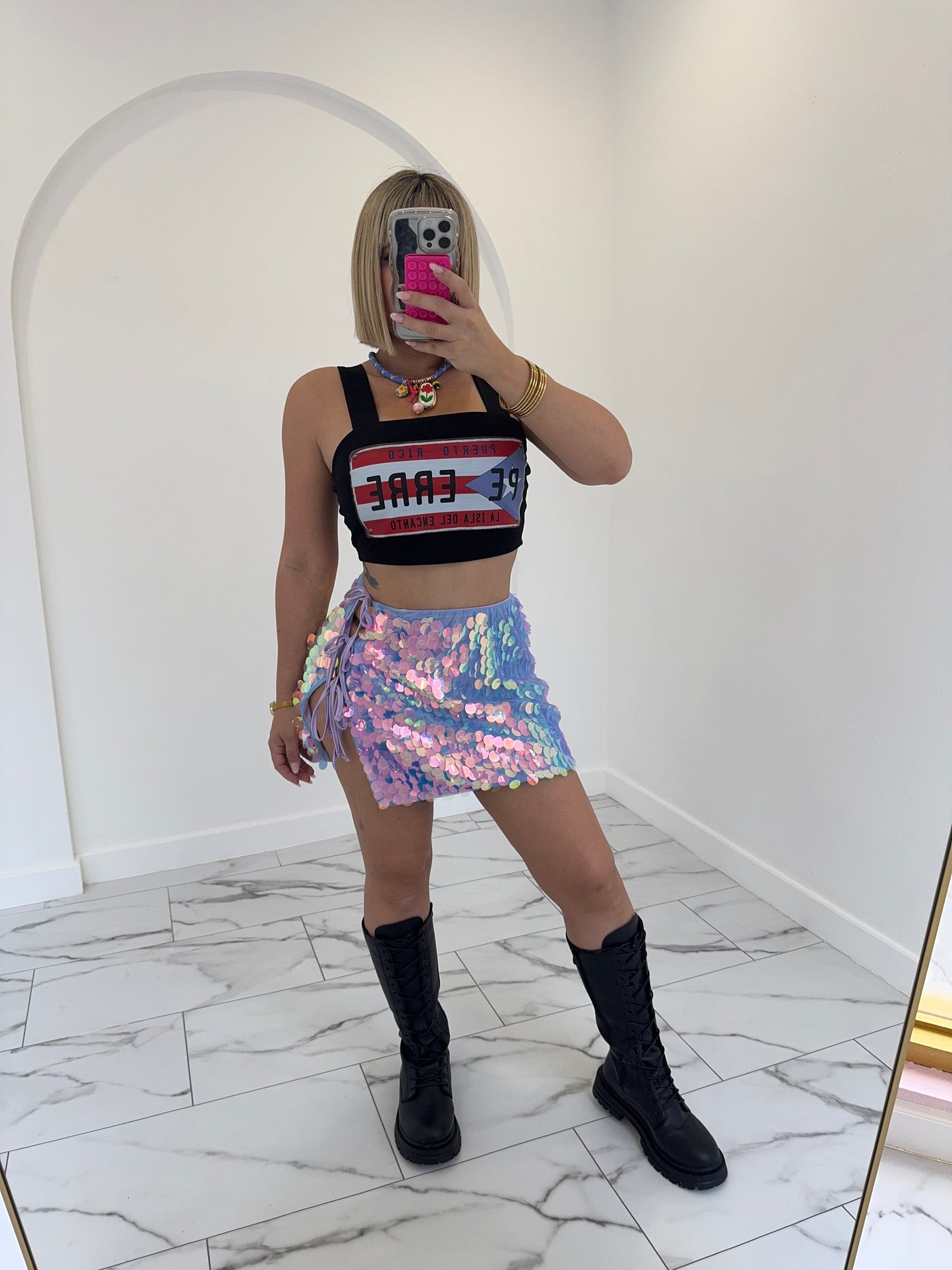 Amarradita Sequins Skirt