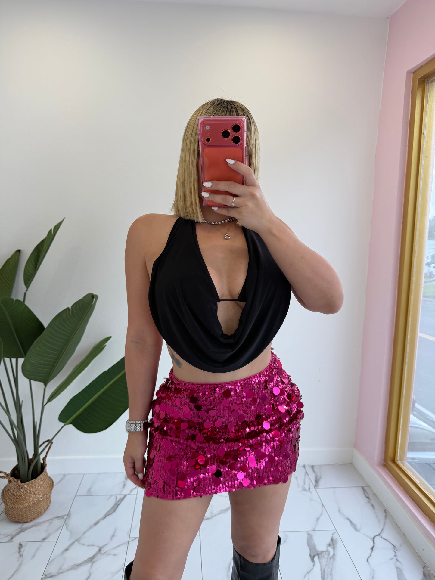 Viral Sequins Skirt