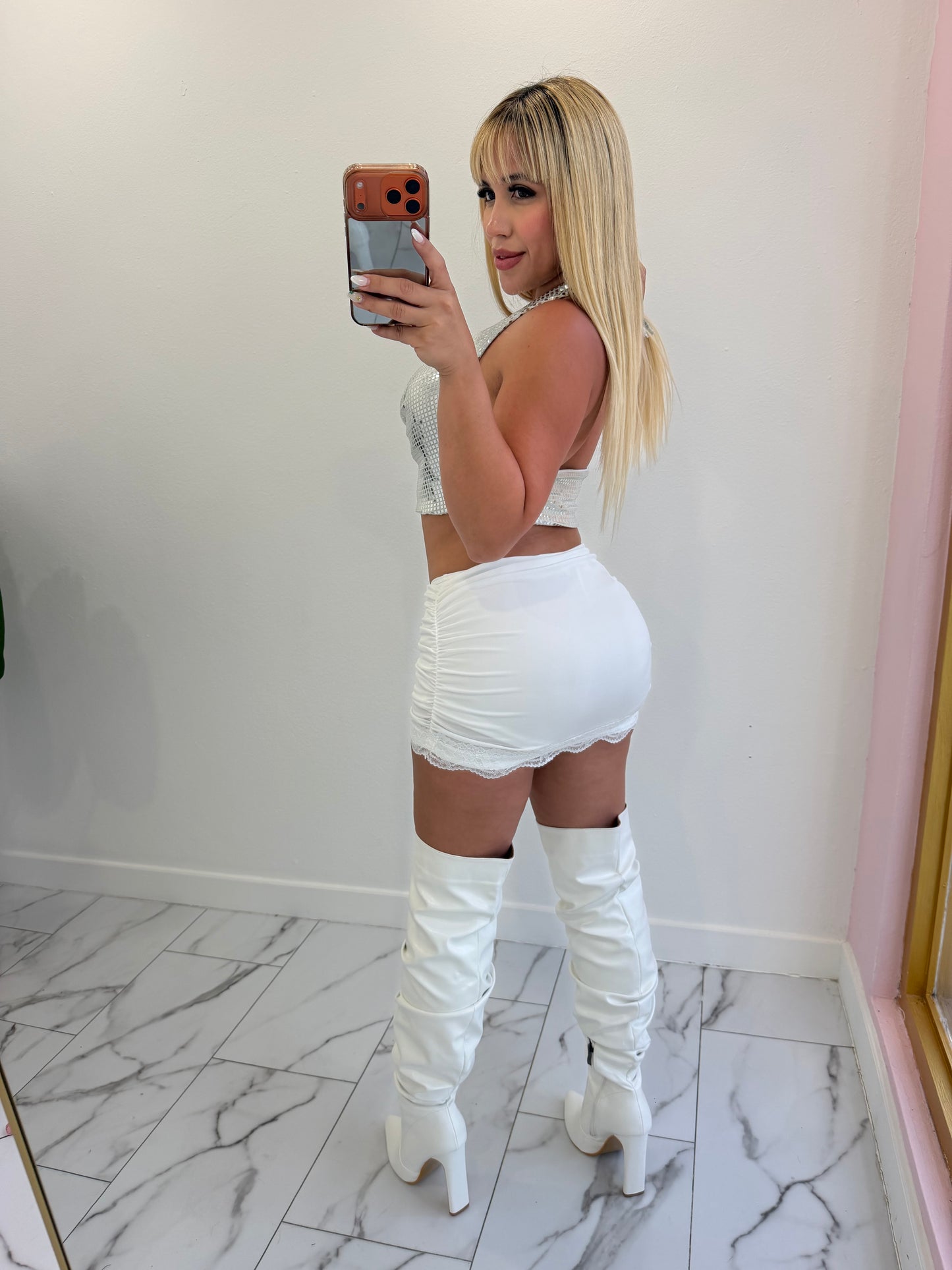 Mini encaje skort