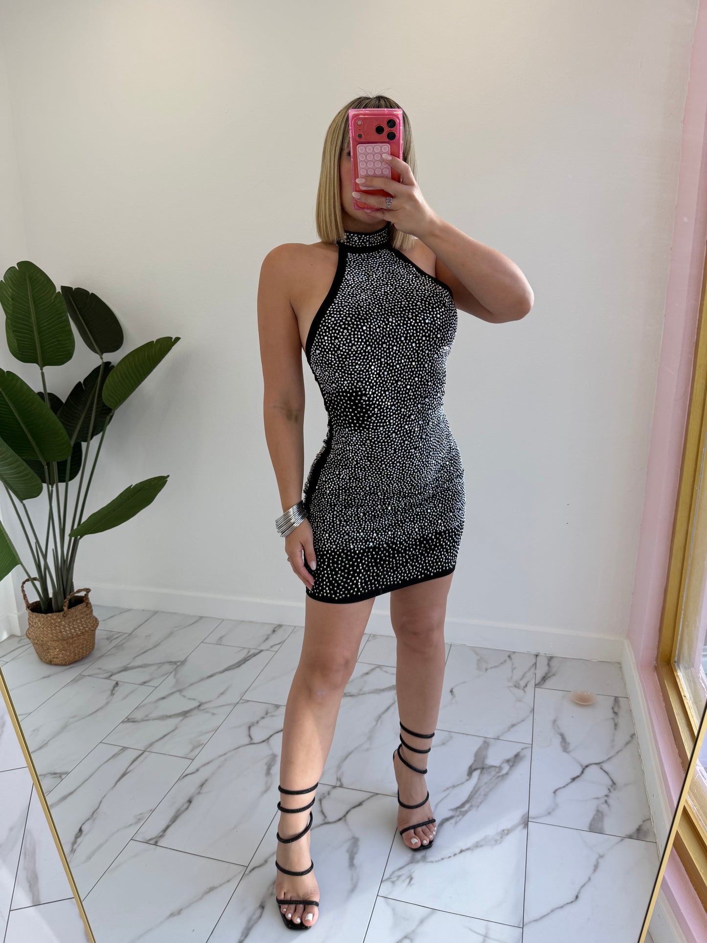 Rhinestone Chic Dress