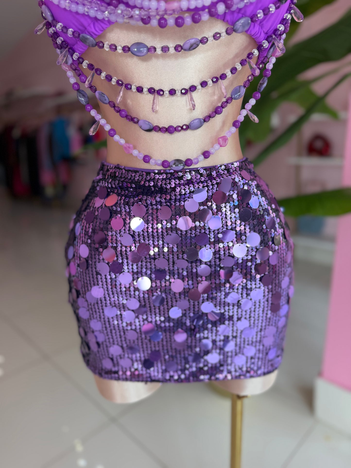 Viral Sequins Skirt