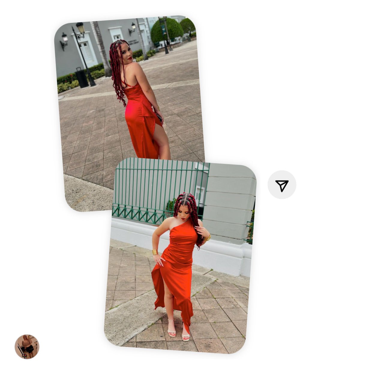 Elegant satin Dress