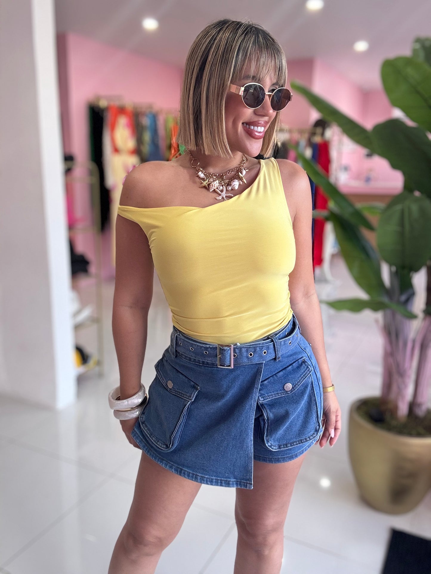 Yellow tank top