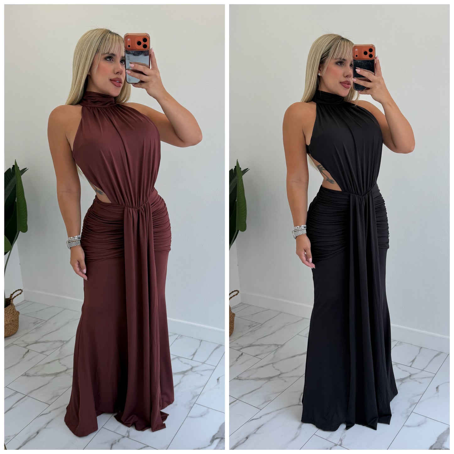 Turtle maxi dress