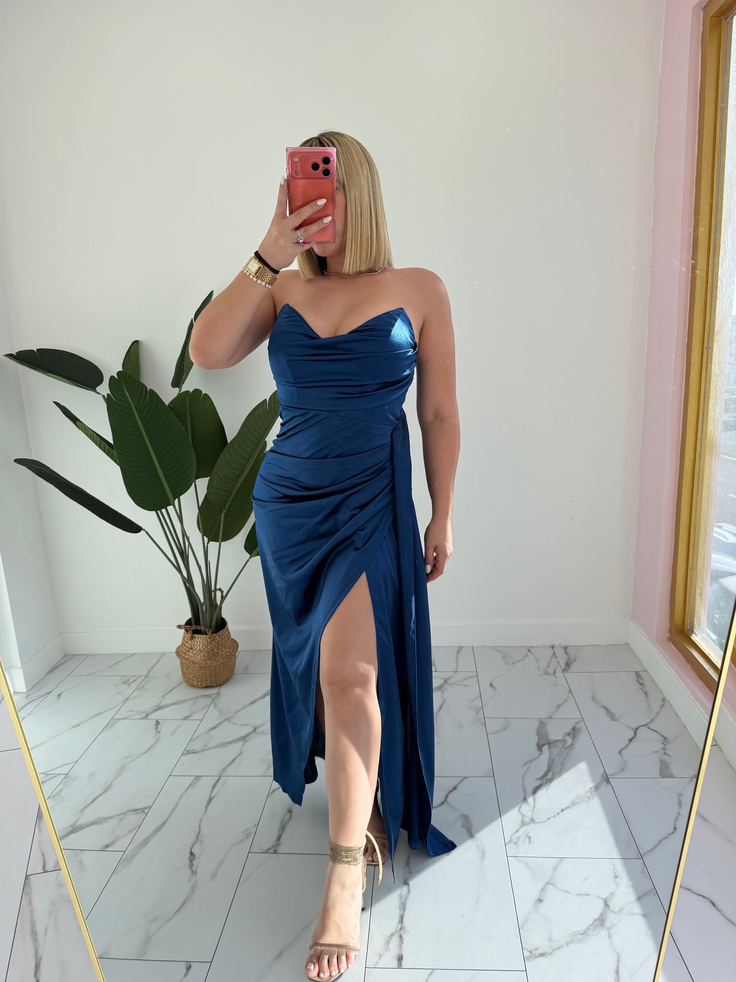 Maxi Satin Dress