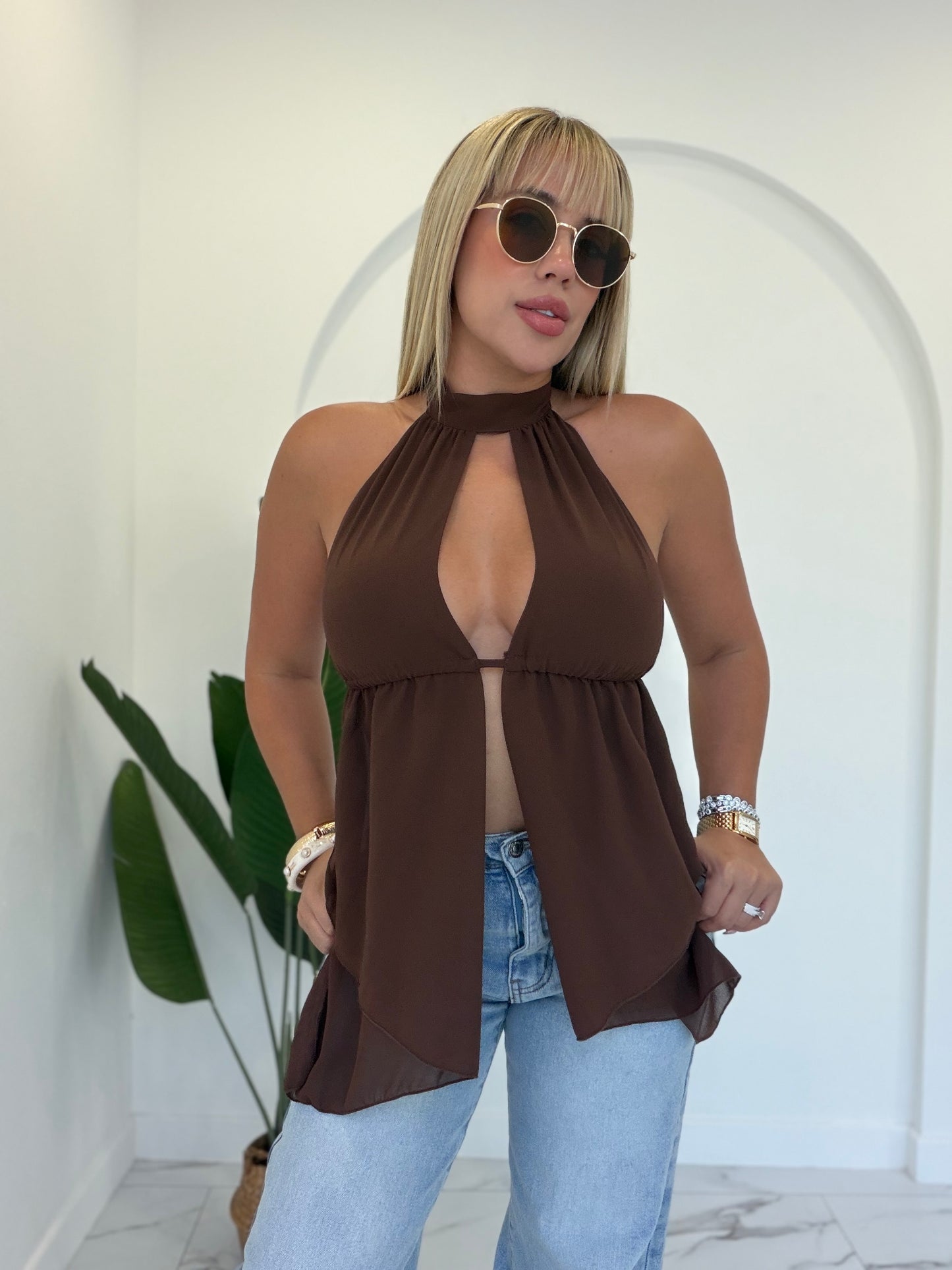 Mesh Long Top
