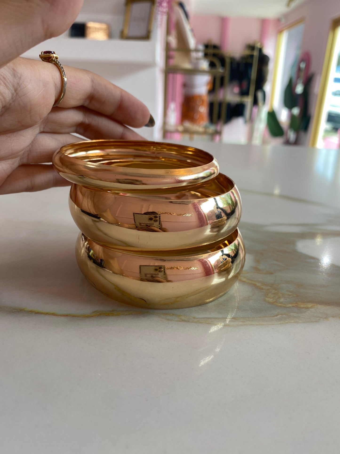 Gold chunky pulsera