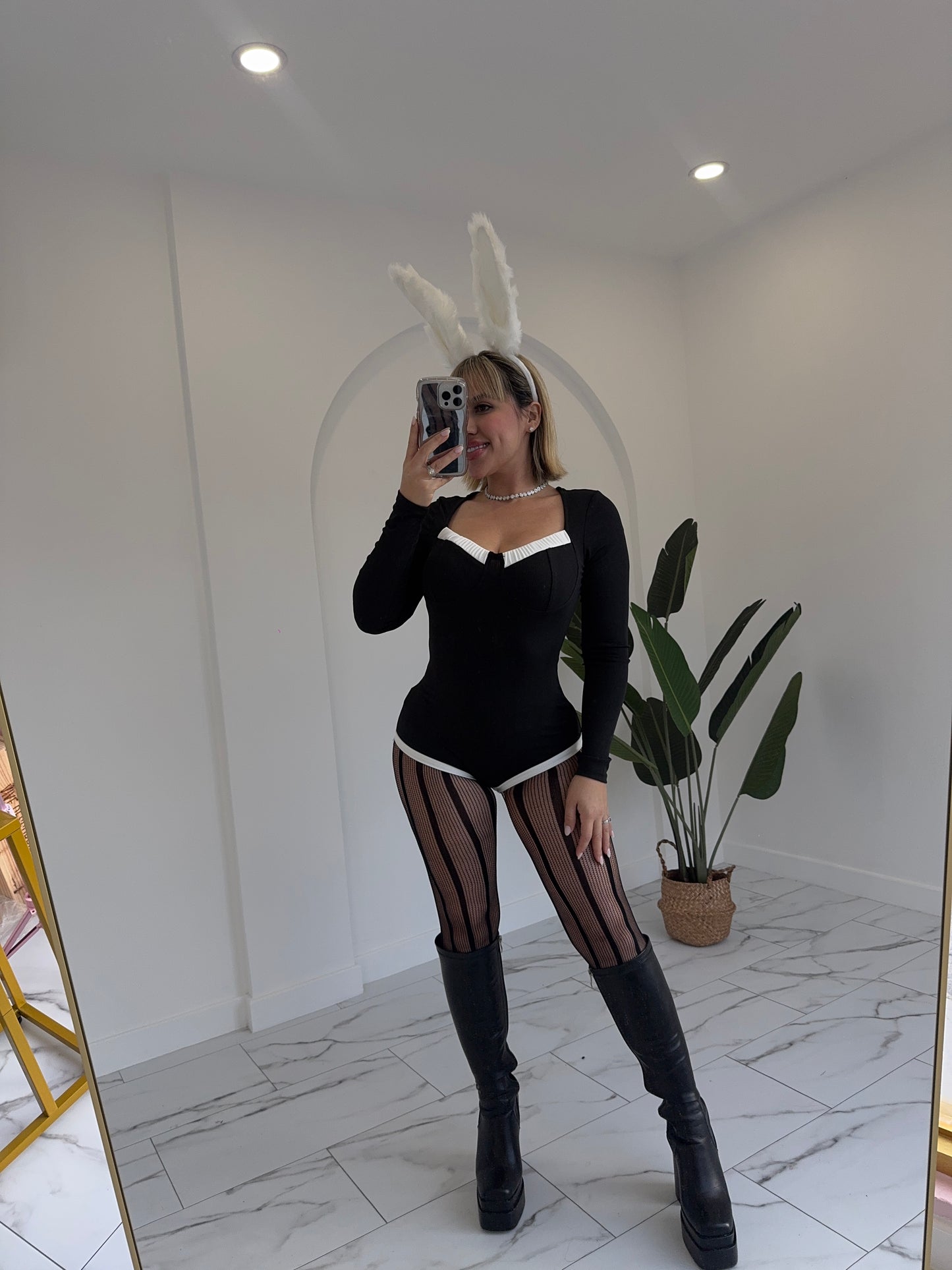 Fluffy bunny orejitas disfraz