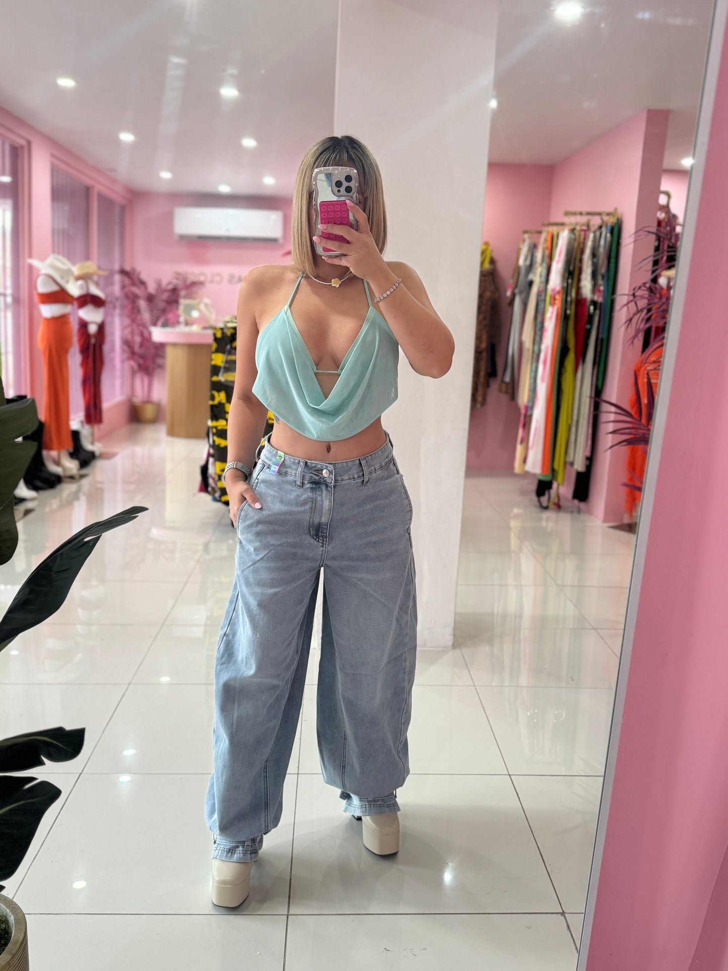 Vibrant Baggy Jean