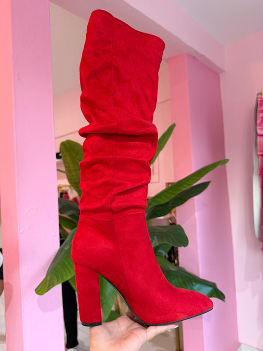 Fruncidas Velvet botas