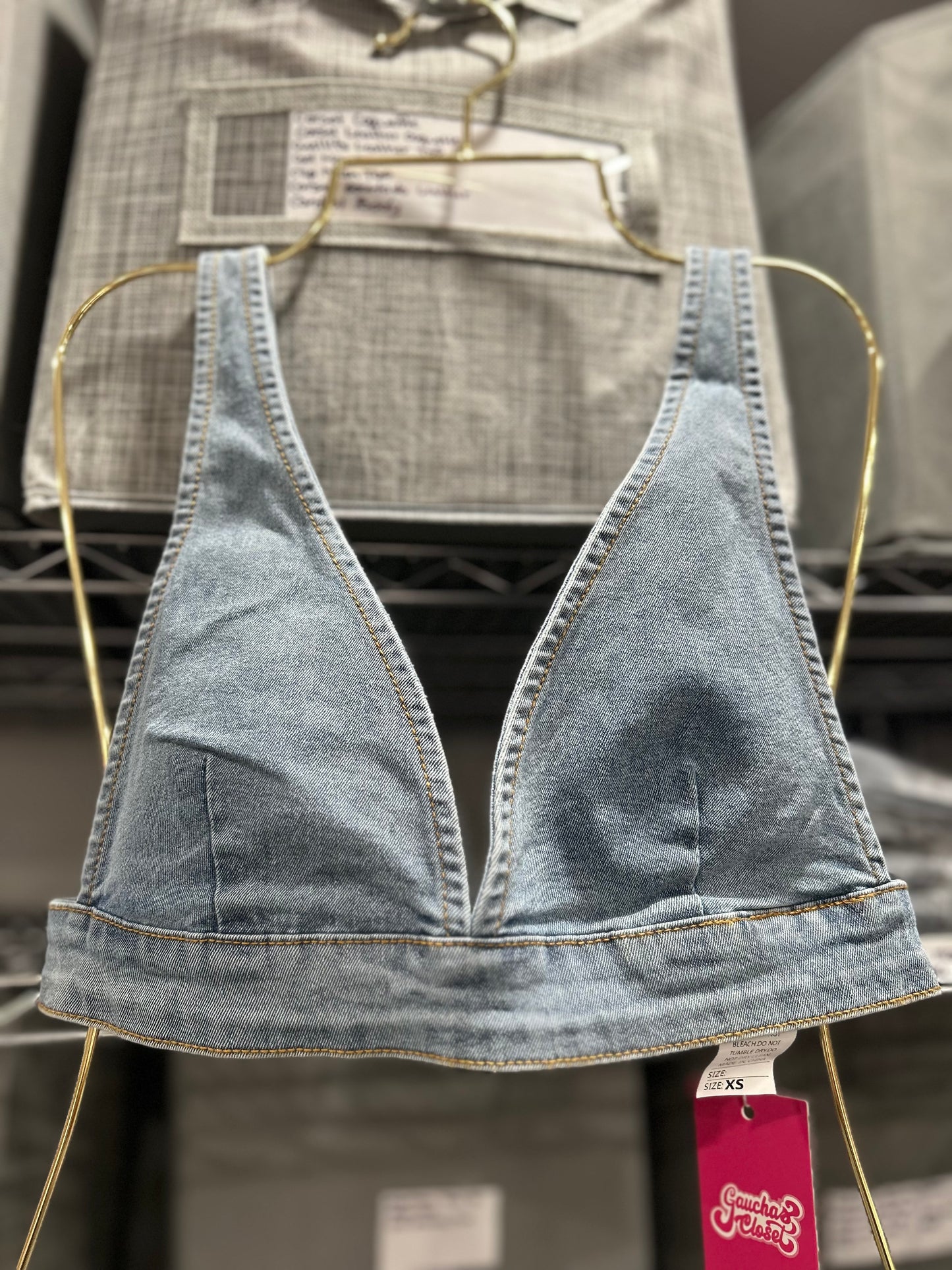 Denim Mini Top
