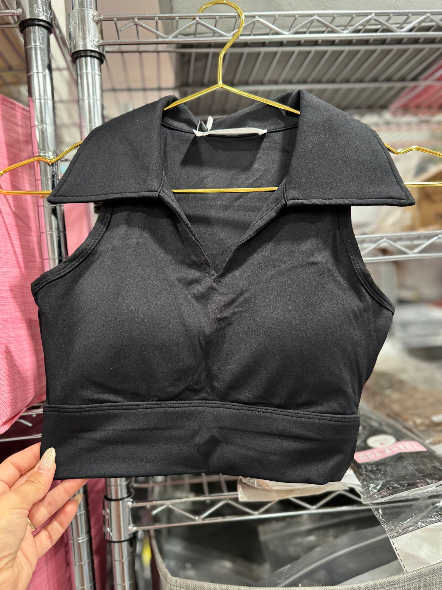 Crop top cuellito sport