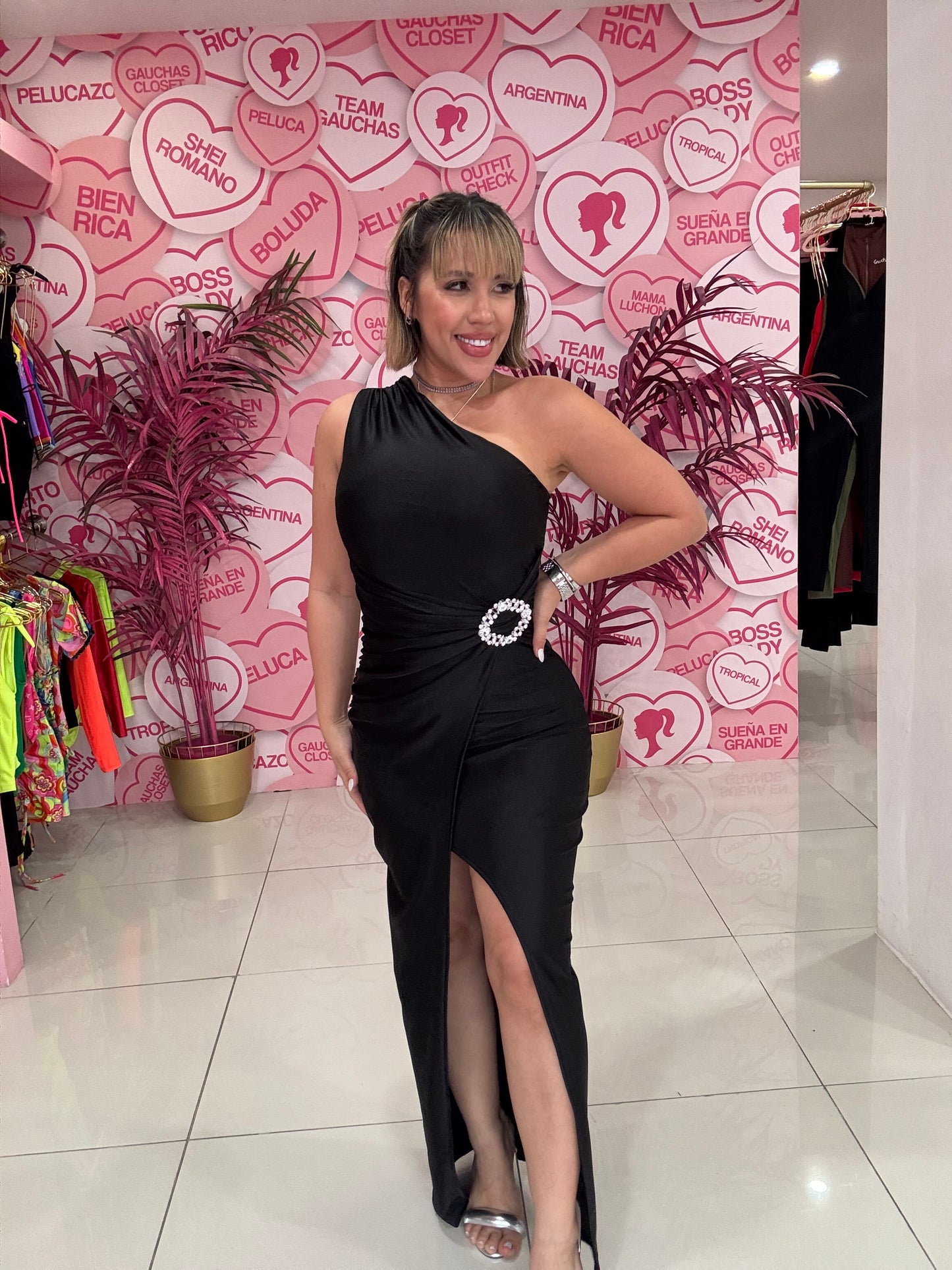One Shoulder Long Dress