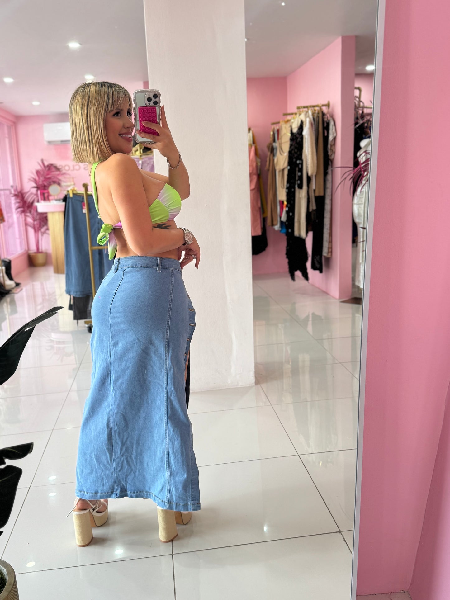 Maxi Denim Skirt
