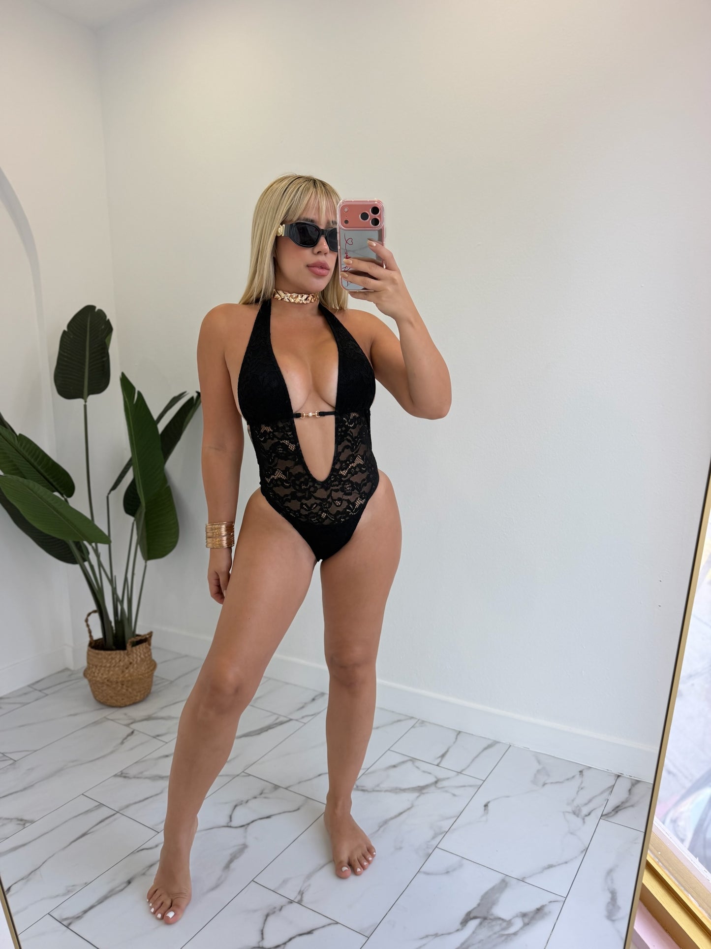 Lace swimsuit