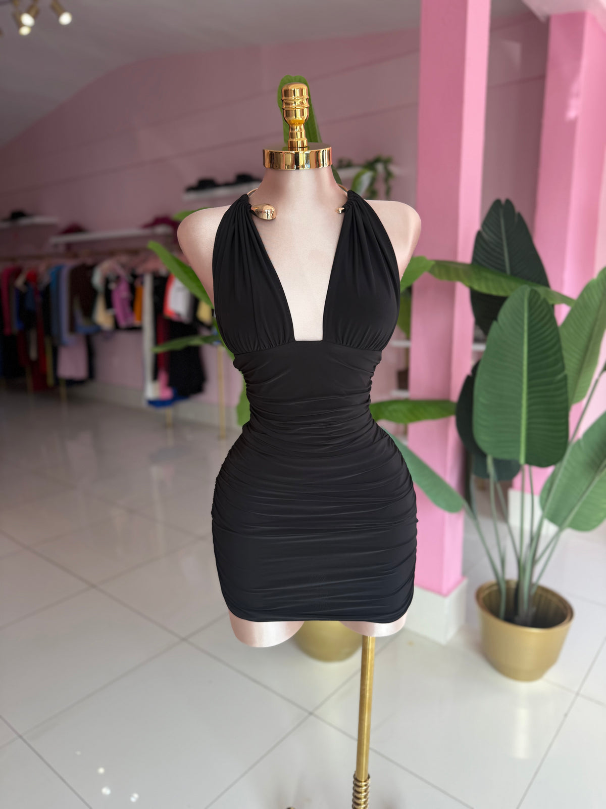 Black Collar dress