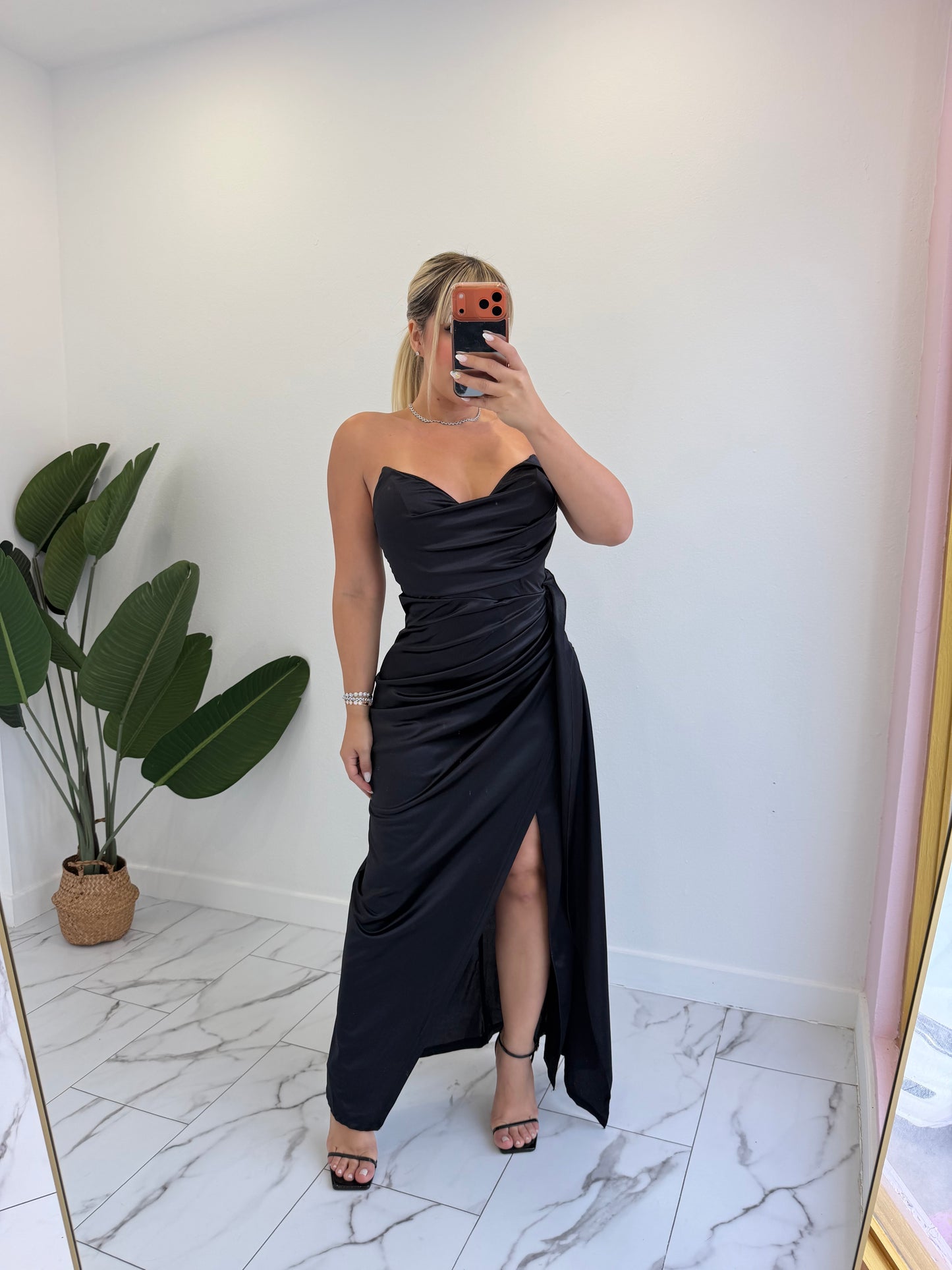 Maxi Satin Dress