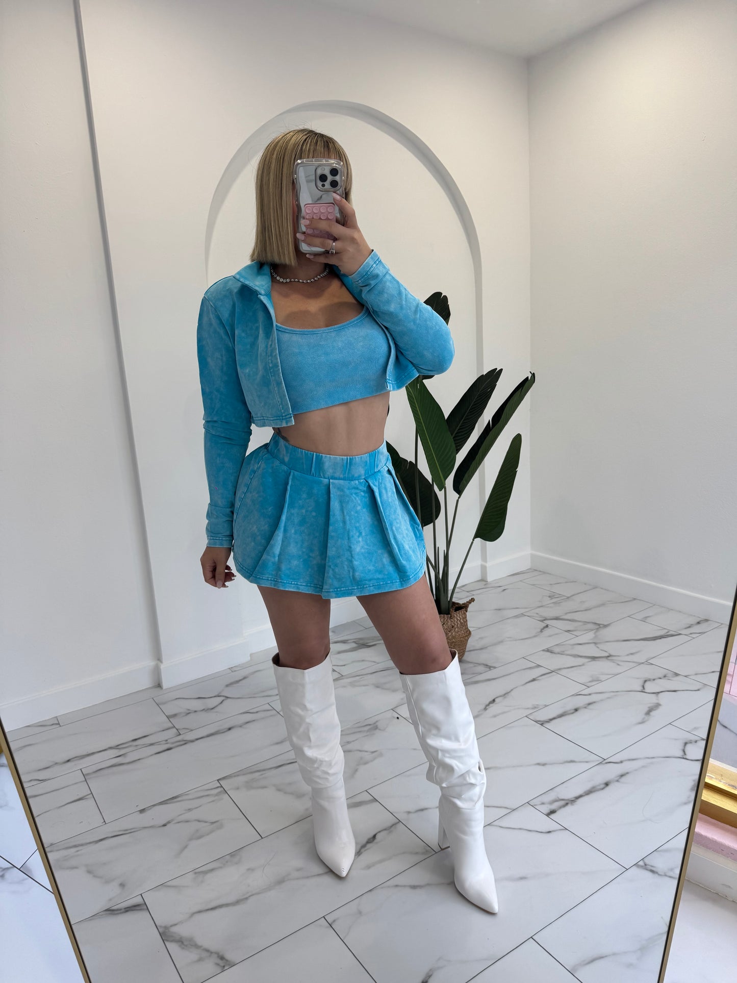 Marmol Skort Jacket Set (3 piezas)