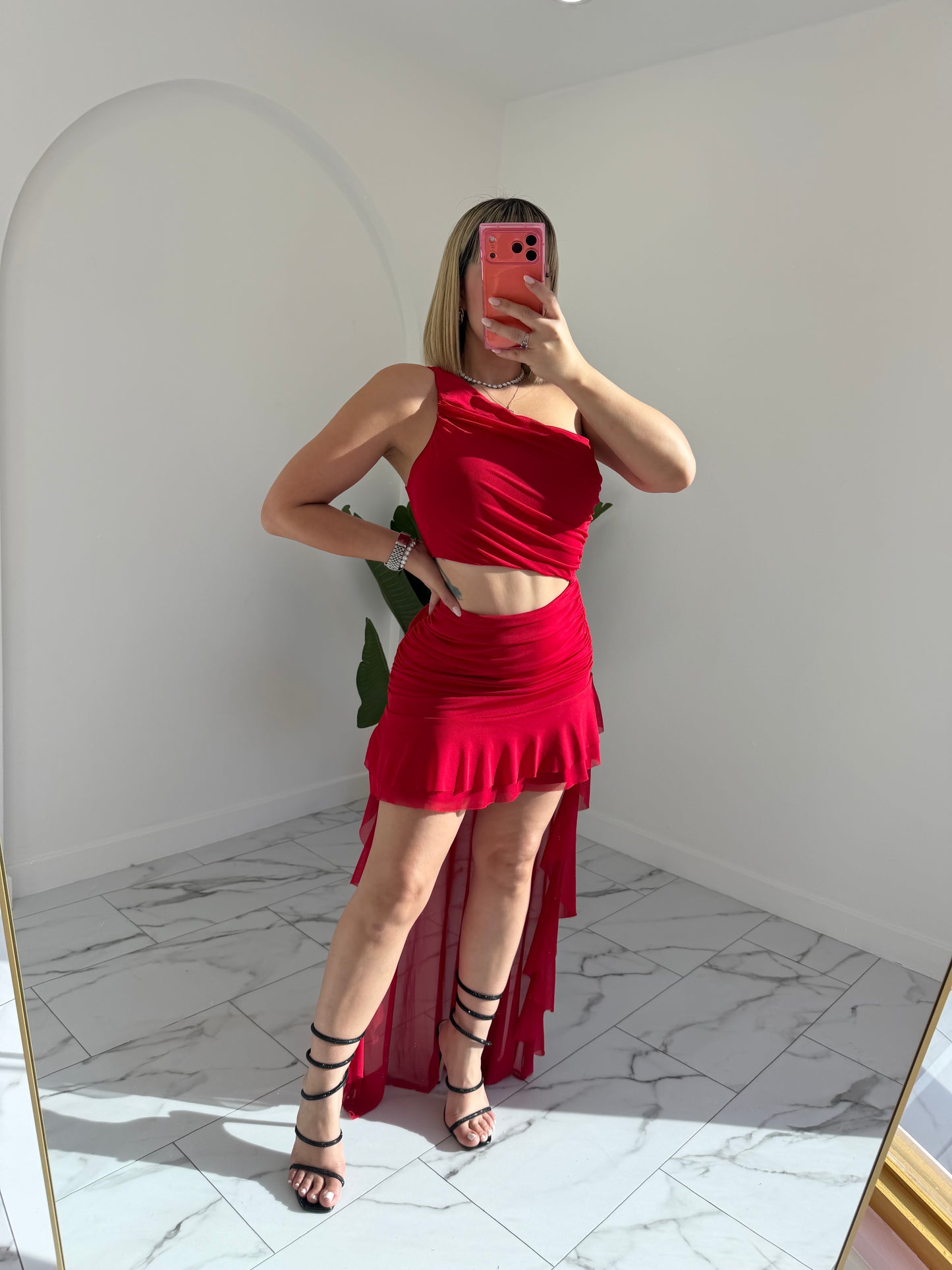 Irregular Mesh Dress