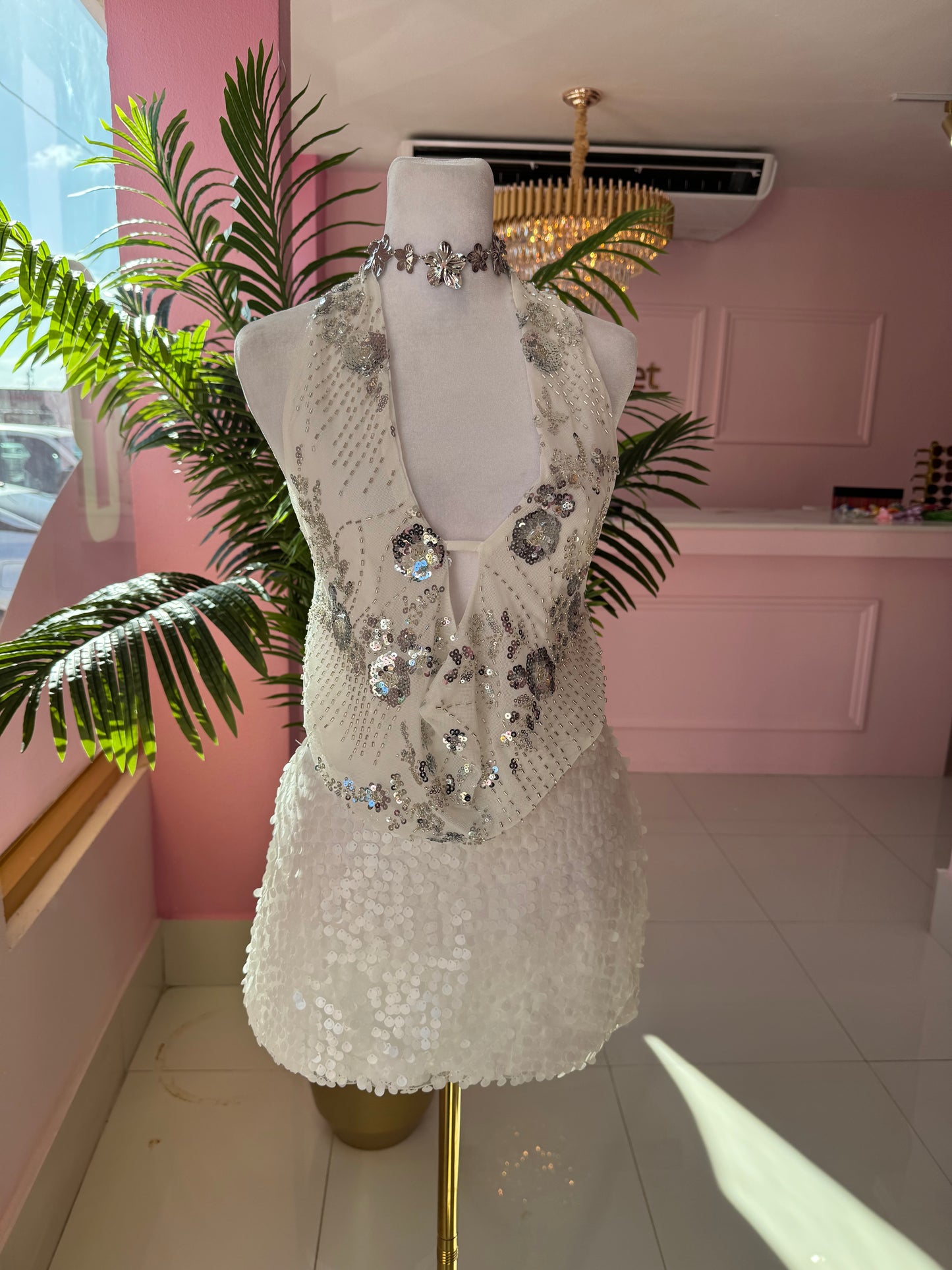 Fancy Sequins Halter top