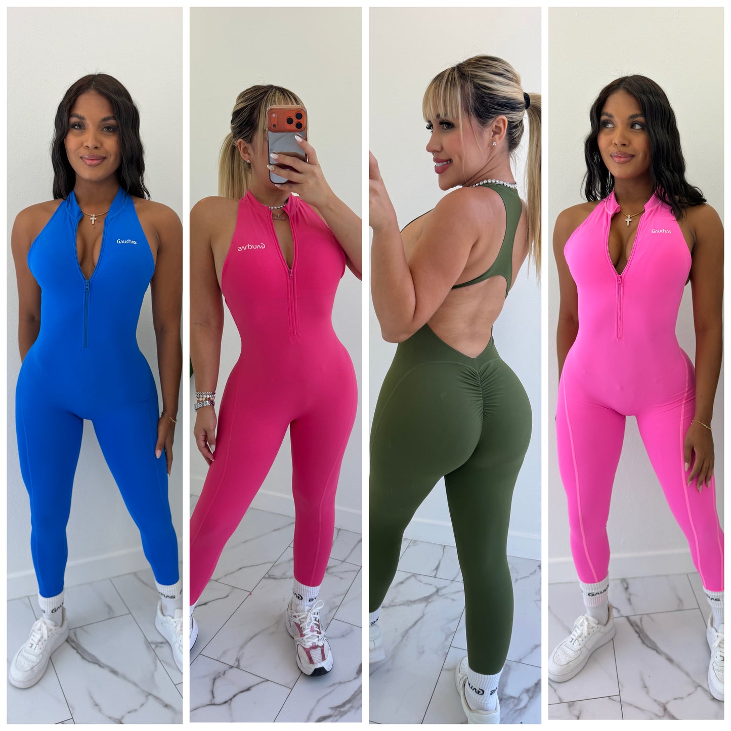 Zipper skinny enterizo