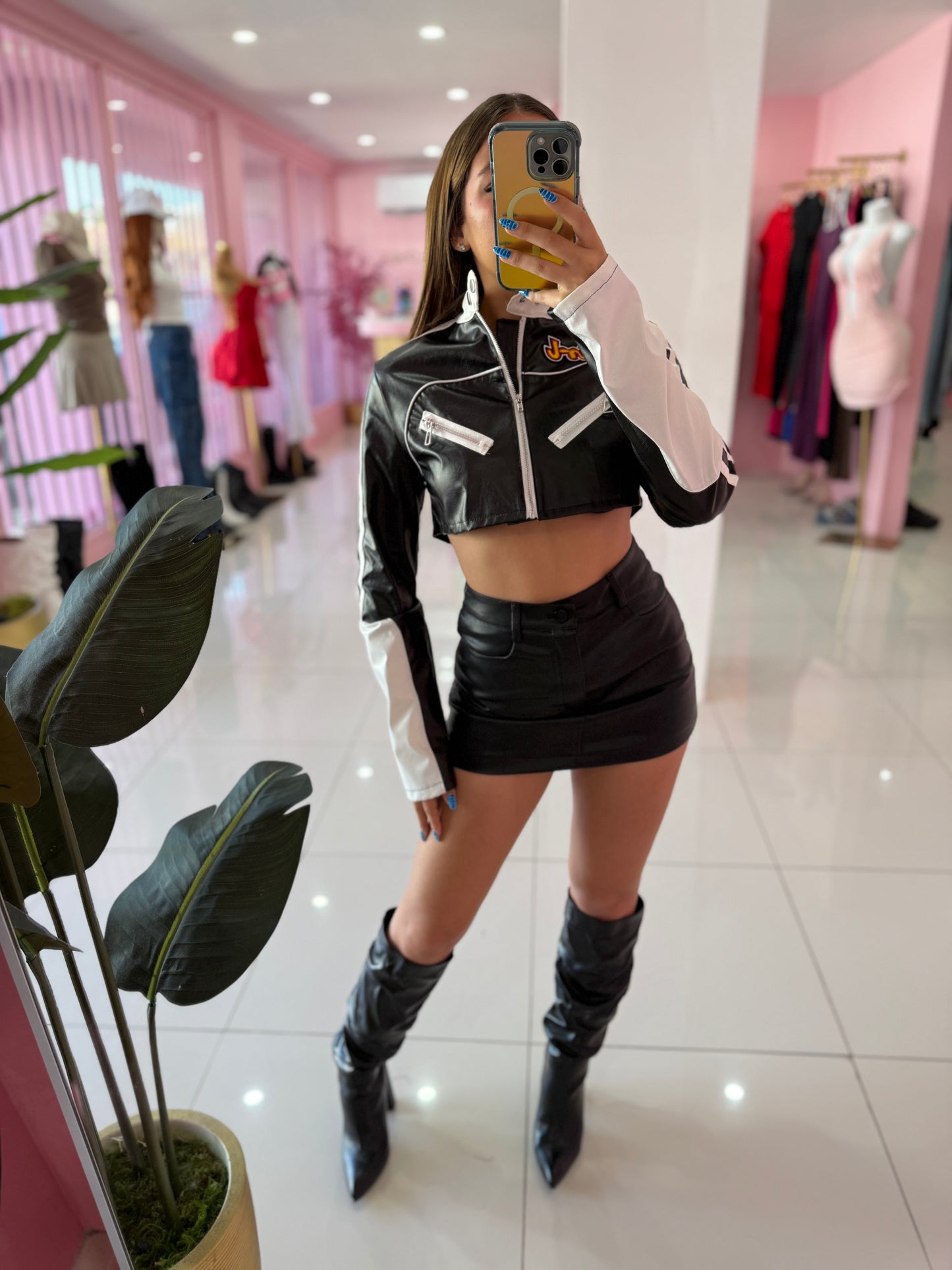 Leather Skort