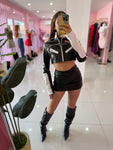 Leather Skort