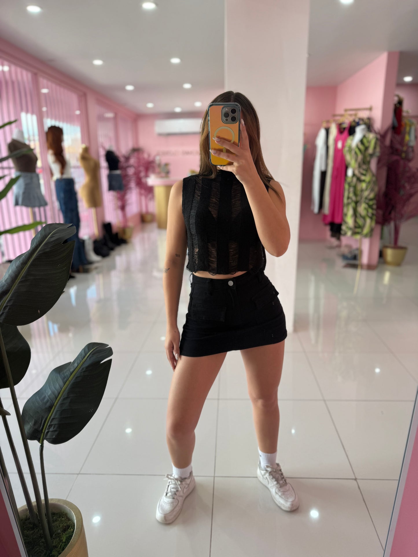 Crop Top Tejida