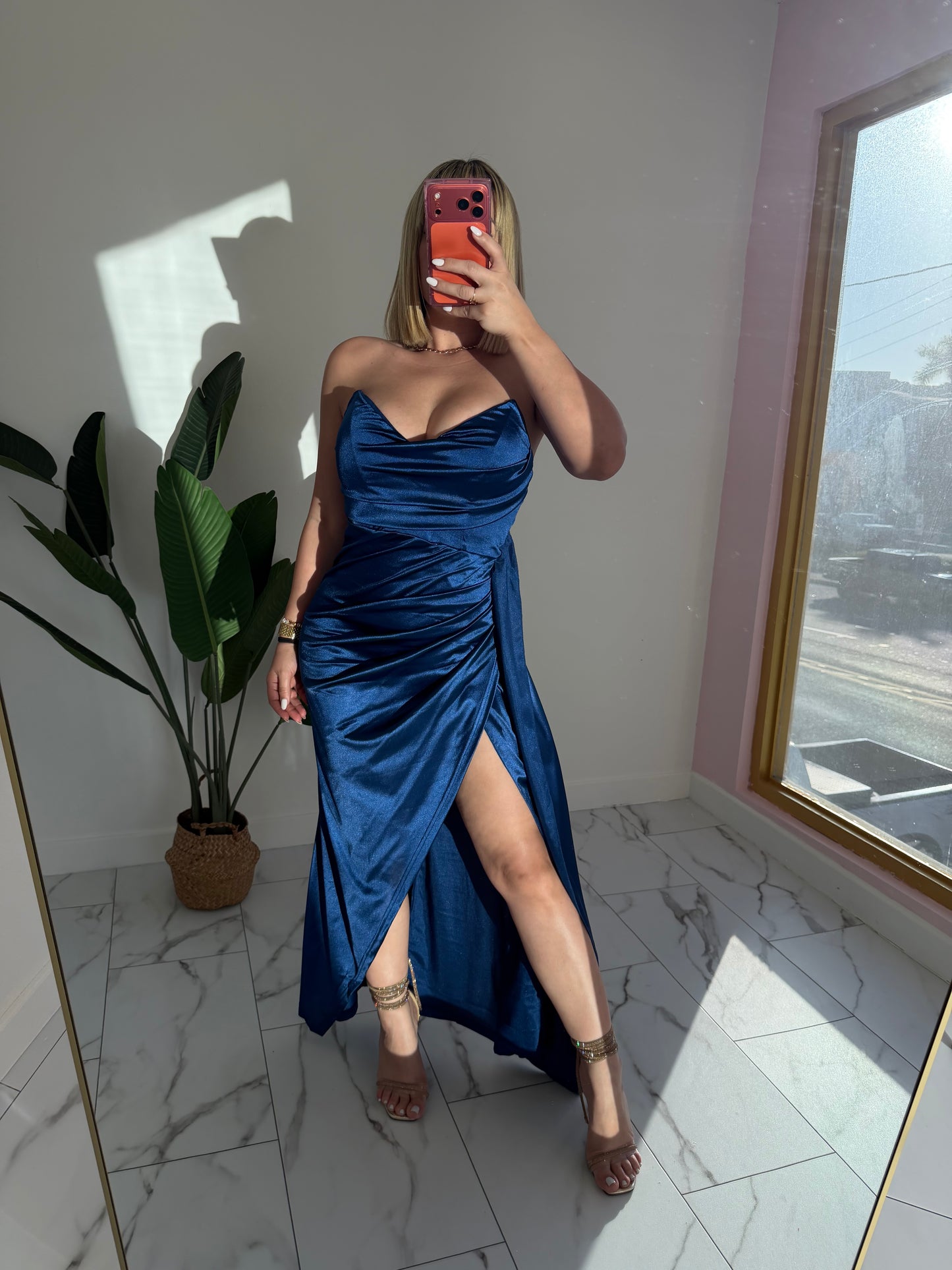 Maxi Satin Dress