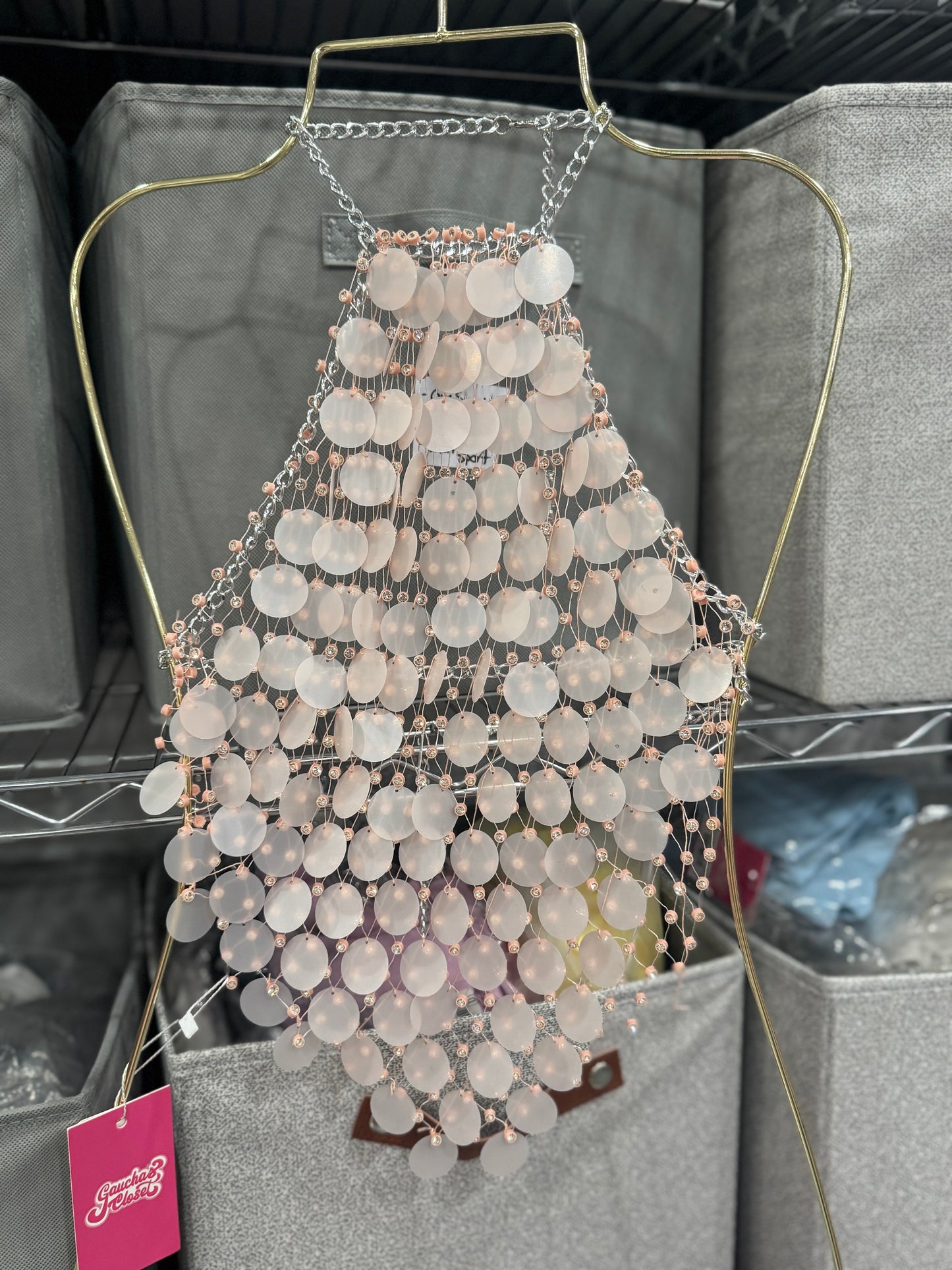 Big Sequins Pink top