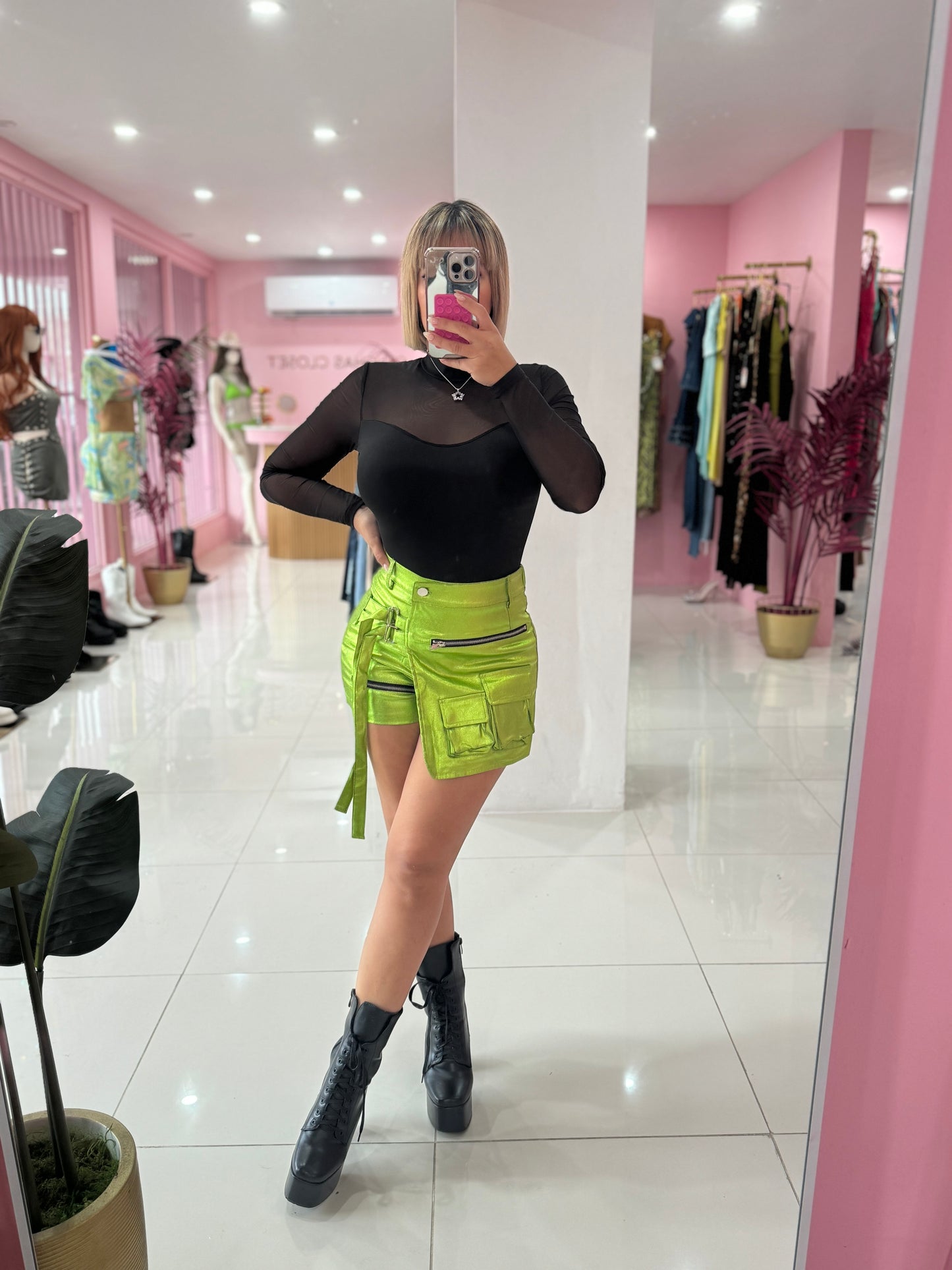 Metallic Skort